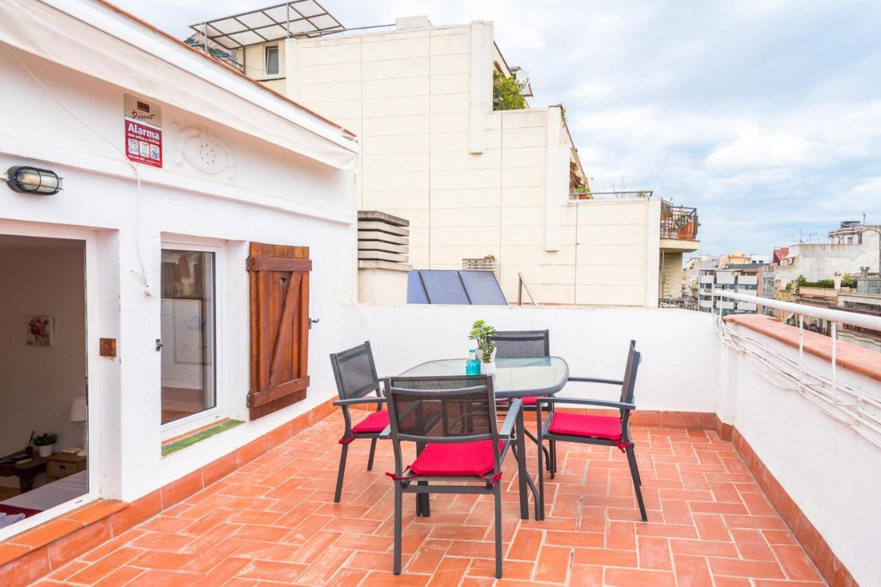 Cozy Studio with Amazing Terrace near Plaza España Barcelona Exterior foto